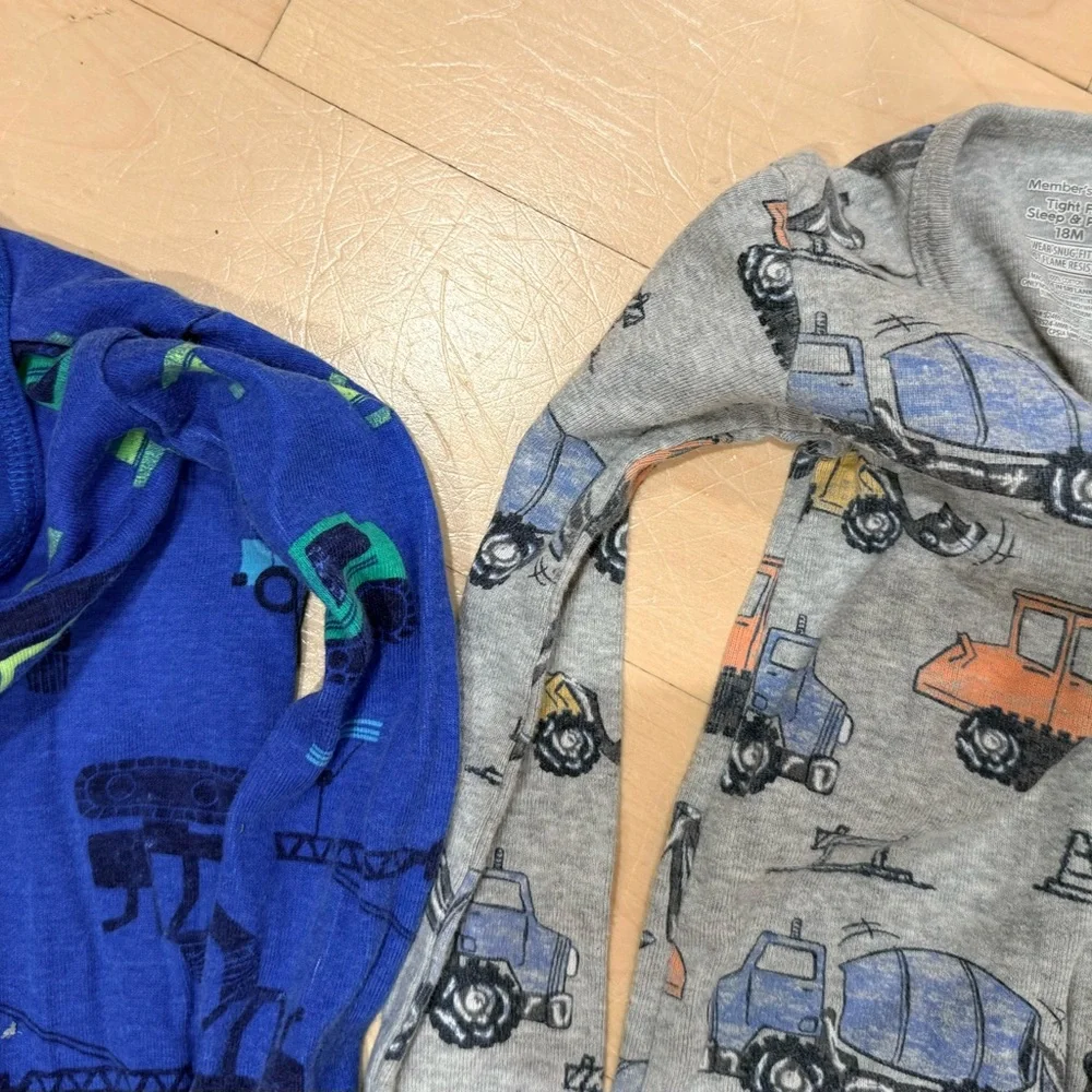 Bundle of 5 sleep and play/sleep suit Nest Designs Hanna Anderson Carters